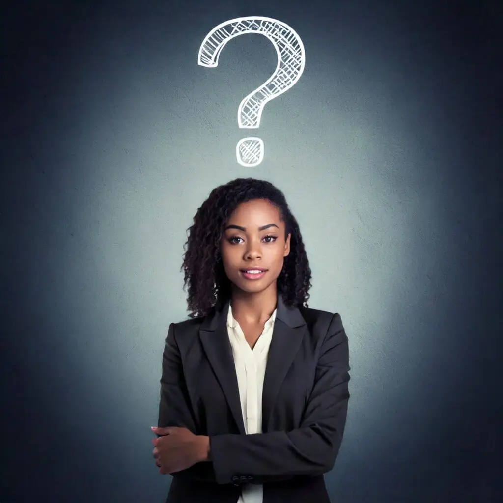 Businesswoman thinking