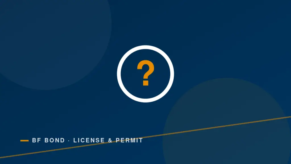 Question mark - motor vehicle dealer bond FAQ